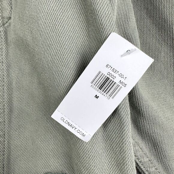 Old Navy Jacket Womens Medium Boyfriend Utility Button Front Casual Layering NEW - Picture 6 of 14